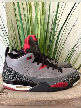 Jordan Son Of Mars Low Cement Grey Gym Red Sneakers